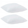 Poduszka z poduszką 2 pcs Biały 61 x 41 x 20 cm Poliester