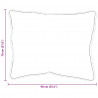 Poduszka z poduszką 2 pcs Biały 61 x 41 x 20 cm Poliester