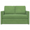 Sofa Bed Jasnozielony 204 x 122 x 60 cm Aksamit