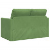 Sofa Bed Jasnozielony 204 x 122 x 60 cm Aksamit