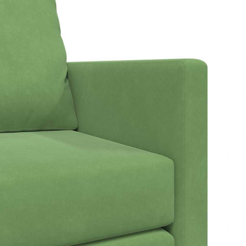 Sofa Bed Jasnozielony 204 x 122 x 60 cm Aksamit