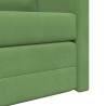 Sofa Bed Jasnozielony 204 x 122 x 60 cm Aksamit