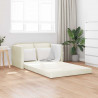 Sofa Bed 122cm Kremowy Aksamit