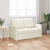 Sofa Bed 122cm Kremowy Aksamit