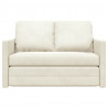Sofa Bed 122cm Kremowy Aksamit