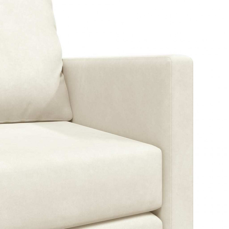 Sofa Bed 122cm Kremowy Aksamit