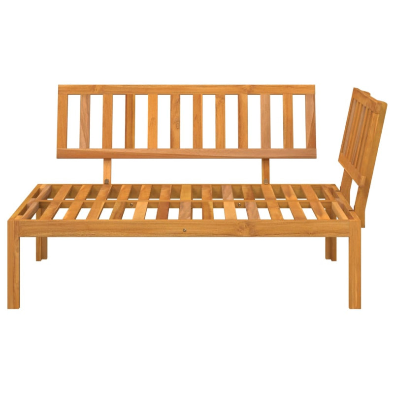 Narożna sofa ogrodowa z deseczek, lite drewno akacjowe