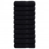 Ręcznik Gościnny SOLUND 25 pcs Czarny 100 x 150 cm 550 gsm