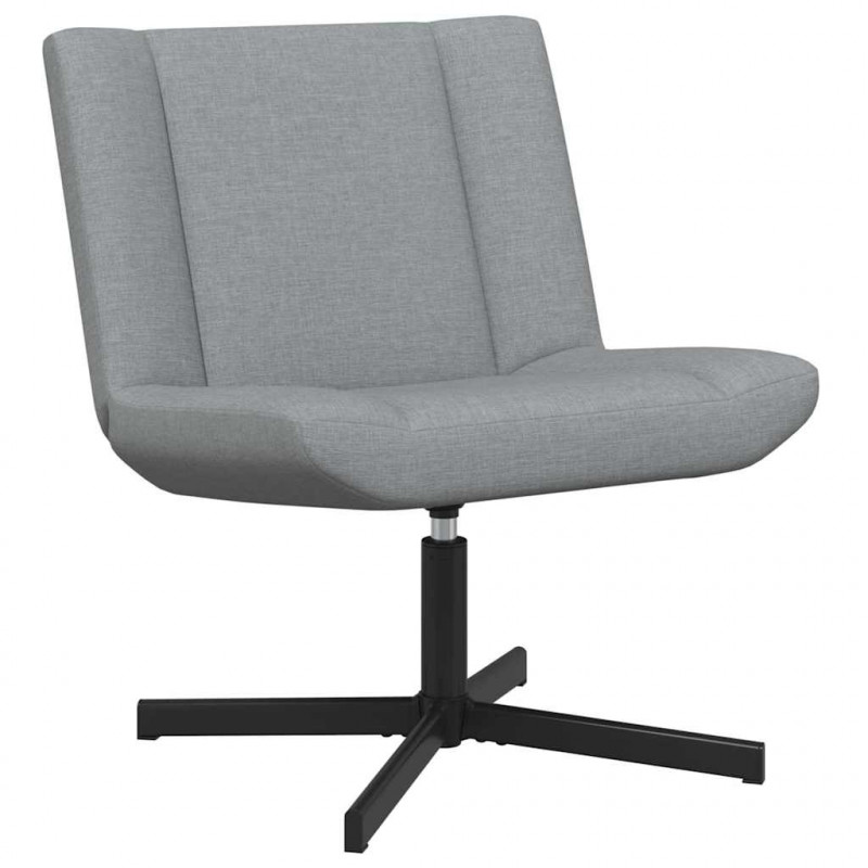 Fotel obrotowy Jasnoszary 63 x 75 x 76 cm tkanina