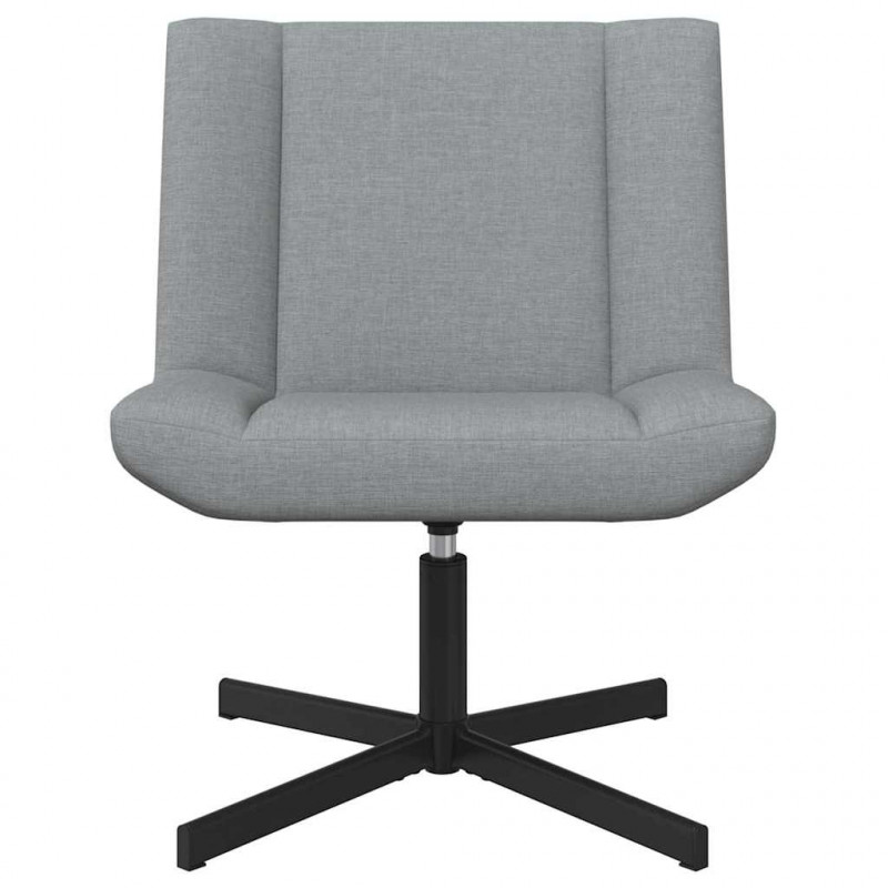 Fotel obrotowy Jasnoszary 63 x 75 x 76 cm tkanina
