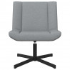 Fotel obrotowy Jasnoszary 63 x 75 x 76 cm tkanina