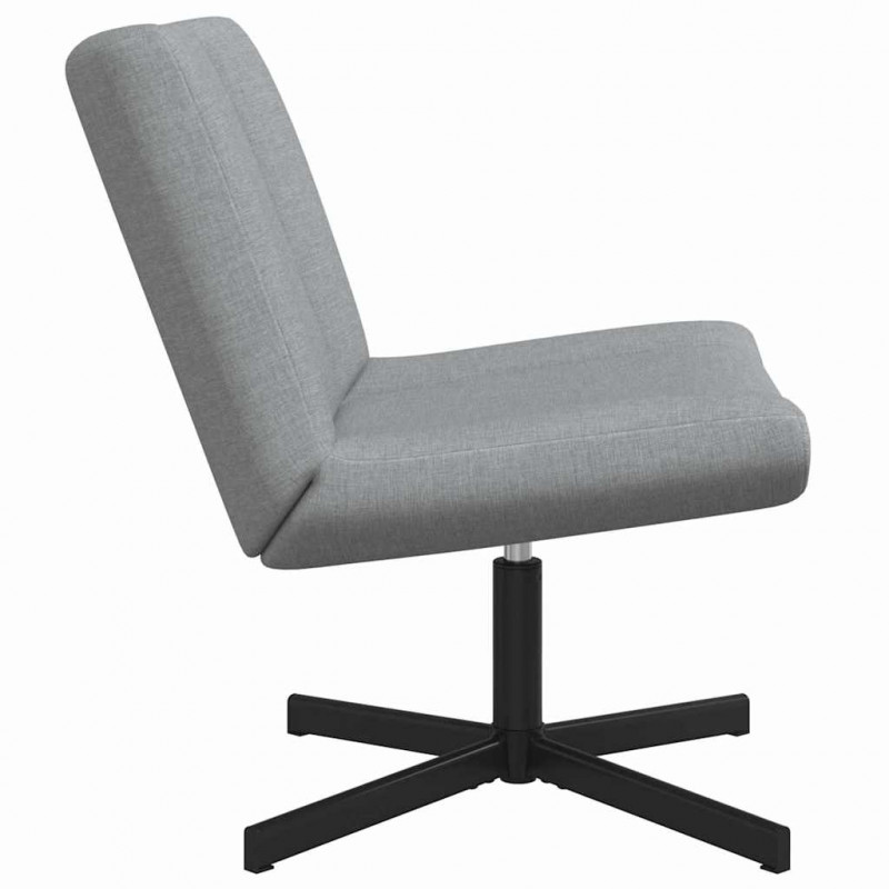 Fotel obrotowy Jasnoszary 63 x 75 x 76 cm tkanina