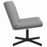 Fotel obrotowy Jasnoszary 63 x 75 x 76 cm tkanina