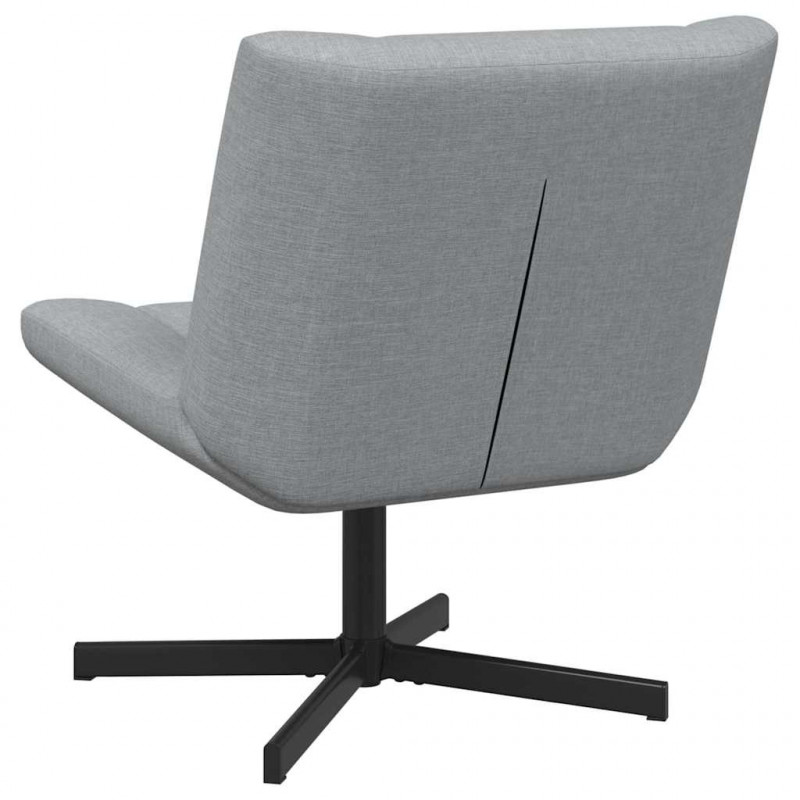 Fotel obrotowy Jasnoszary 63 x 75 x 76 cm tkanina