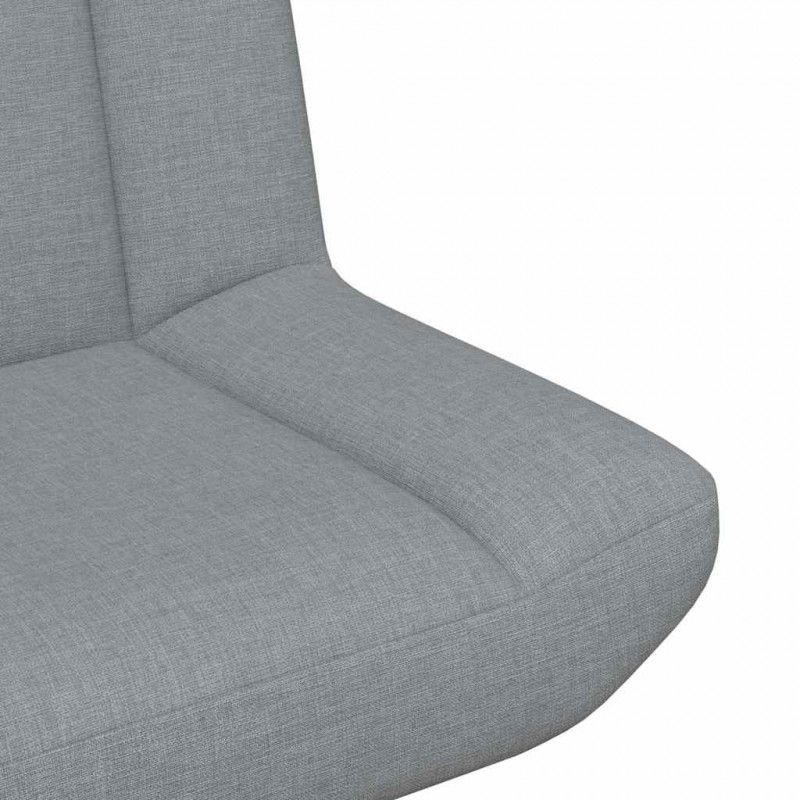 Fotel obrotowy Jasnoszary 63 x 75 x 76 cm tkanina