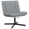 Fotel obrotowy Jasnoszary 63 x 75 x 76 cm tkanina