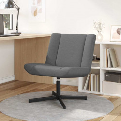 Fotel obrotowy Ciemnoszary 63 x 75 x 76 cm tkanina