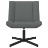 Fotel obrotowy Ciemnoszary 63 x 75 x 76 cm tkanina