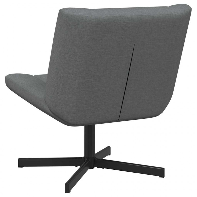 Fotel obrotowy Ciemnoszary 63 x 75 x 76 cm tkanina
