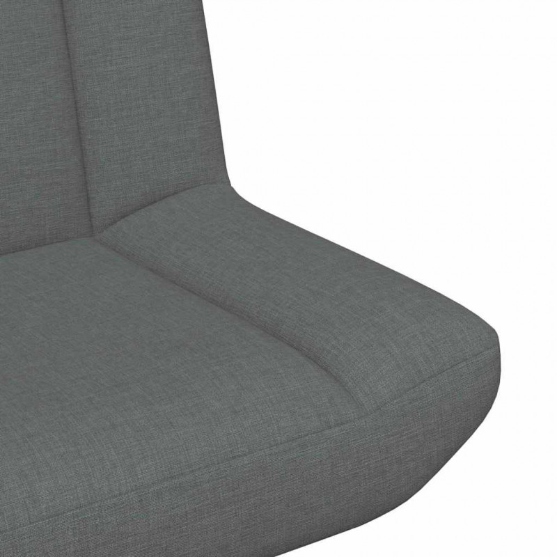 Fotel obrotowy Ciemnoszary 63 x 75 x 76 cm tkanina