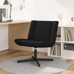Fotel obrotowy Czarny 63 x 75 x 76 cm tkanina