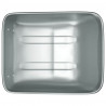 Zastąpienie tacy widlaka Srebrny 80 x 60 x 25 cm Stal