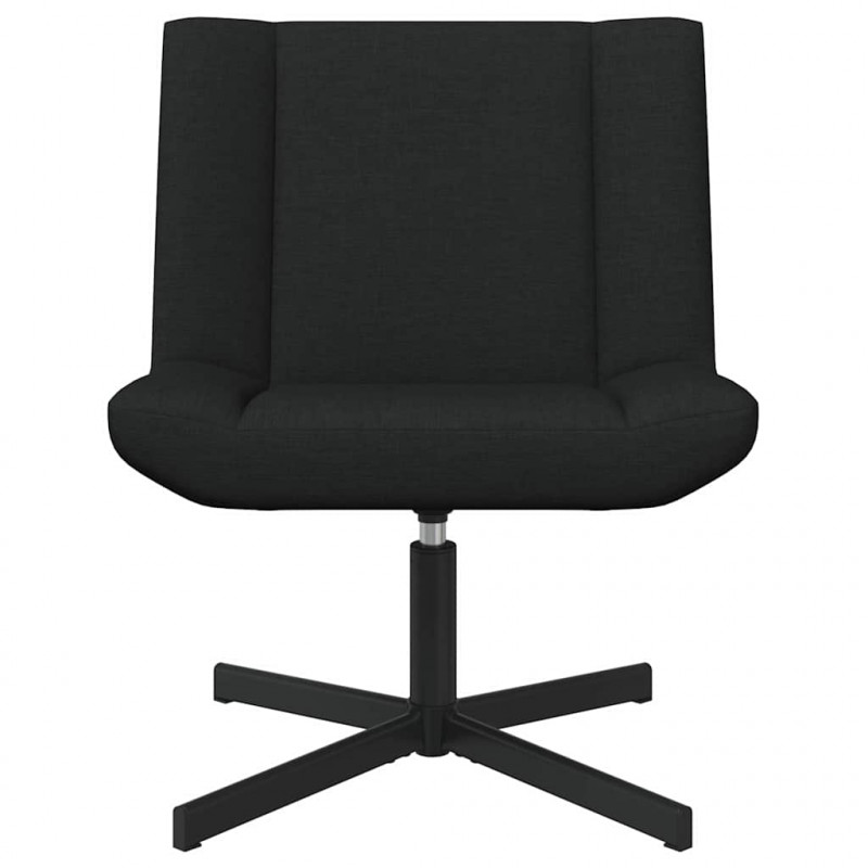 Fotel obrotowy Czarny 63 x 75 x 76 cm tkanina