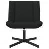 Fotel obrotowy Czarny 63 x 75 x 76 cm tkanina