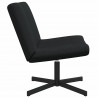 Fotel obrotowy Czarny 63 x 75 x 76 cm tkanina
