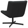 Fotel obrotowy Czarny 63 x 75 x 76 cm tkanina