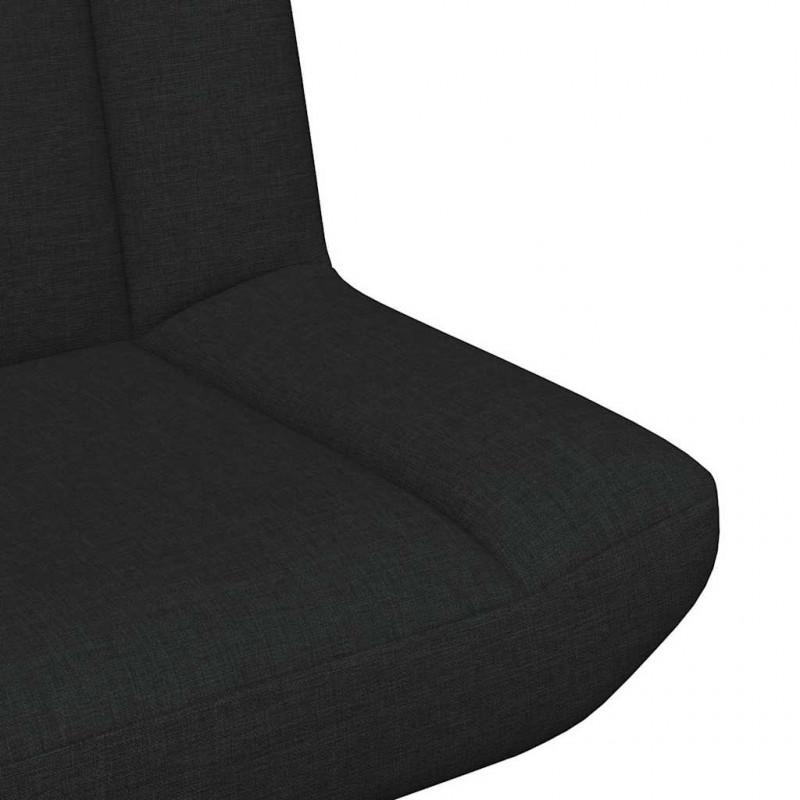 Fotel obrotowy Czarny 63 x 75 x 76 cm tkanina