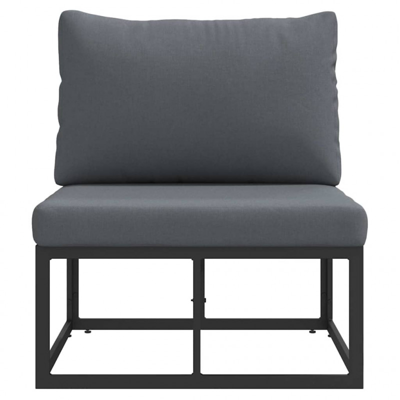 Meble Ogrodowe Czarny i antracyt 70 x 71,5 x 71 cm Metal