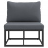 Meble Ogrodowe Czarny i antracyt 70 x 71,5 x 71 cm Metal