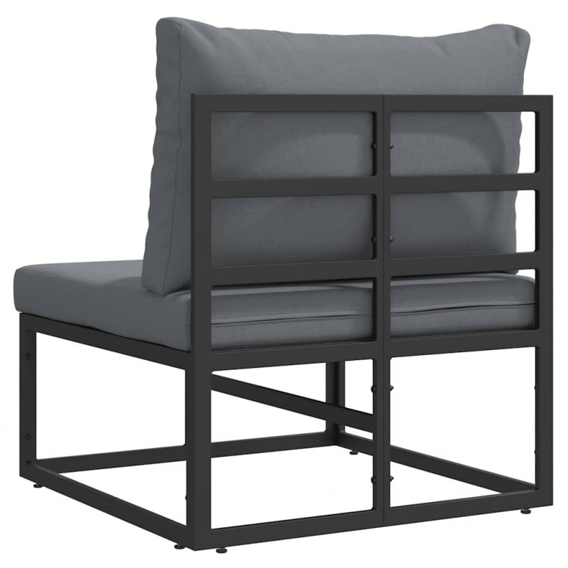 Meble Ogrodowe Czarny i antracyt 70 x 71,5 x 71 cm Metal