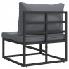 Meble Ogrodowe Czarny i antracyt 70 x 71,5 x 71 cm Metal