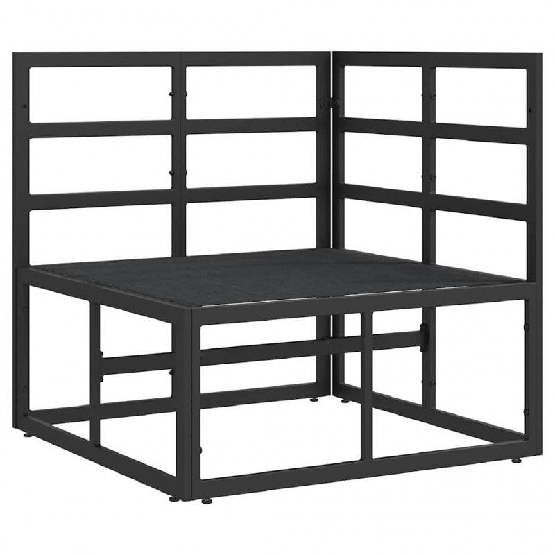 Meble Ogrodowe Czarny i antracyt 71,5 x 71,5 x71 cm Metal