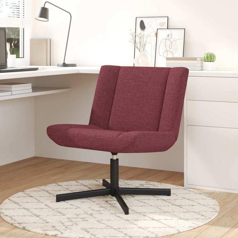 Fotel obrotowy Czerwone wino 63 x 75 x 76 cm tkanina