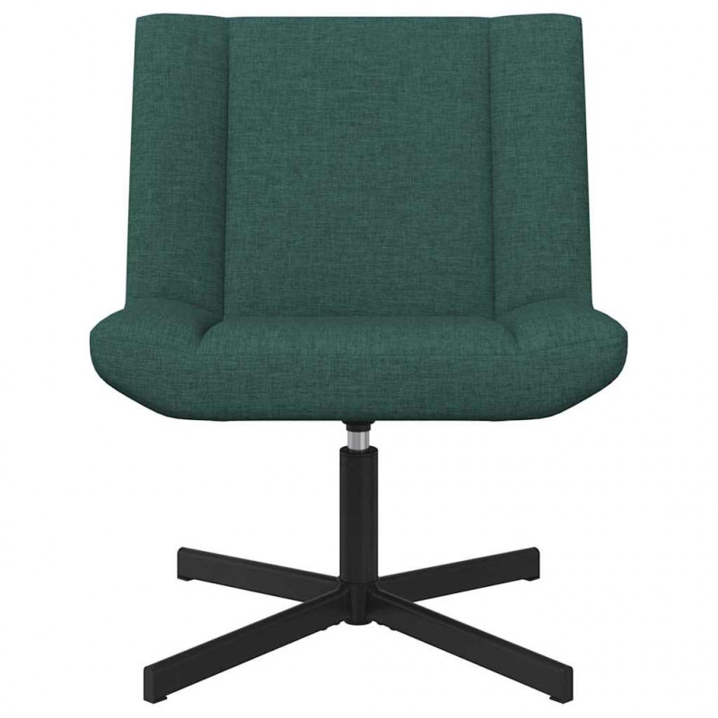 Fotel obrotowy Ciemna zieleń 63 x 75 x 76 cm tkanina