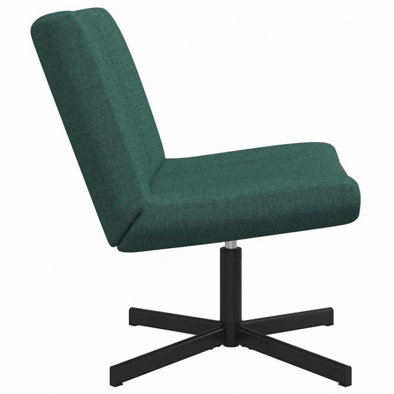 Fotel obrotowy Ciemna zieleń 63 x 75 x 76 cm tkanina