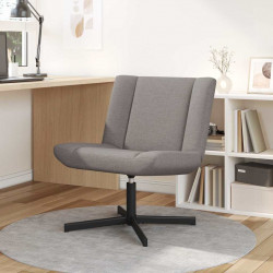 Fotel obrotowy Ciemnoszary 63 x 75 x 76 cm tkanina