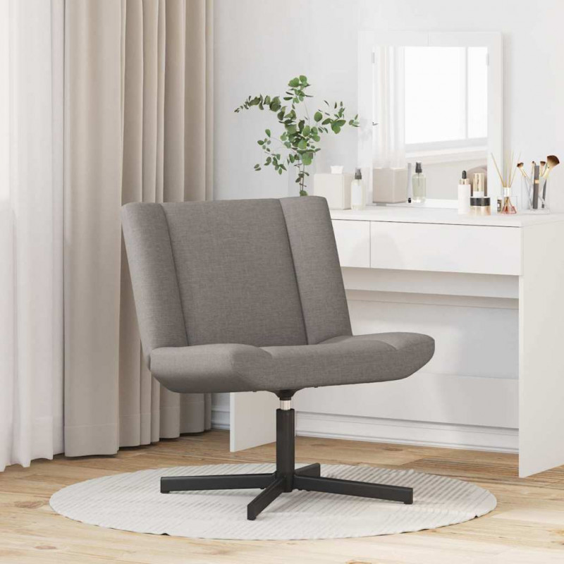 Fotel obrotowy Ciemnoszary 63 x 75 x 76 cm tkanina
