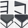 Meble Ogrodowe 2 Sztuka Czarny i antracyt 70 x 71,5 x 71 cm