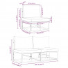 Meble Ogrodowe 2 Sztuka Czarny i antracyt 70 x 71,5 x 71 cm