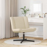 Fotel obrotowy Kremowy 63 x 75 x 76 cm tkanina