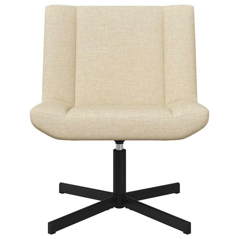 Fotel obrotowy Kremowy 63 x 75 x 76 cm tkanina