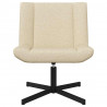Fotel obrotowy Kremowy 63 x 75 x 76 cm tkanina