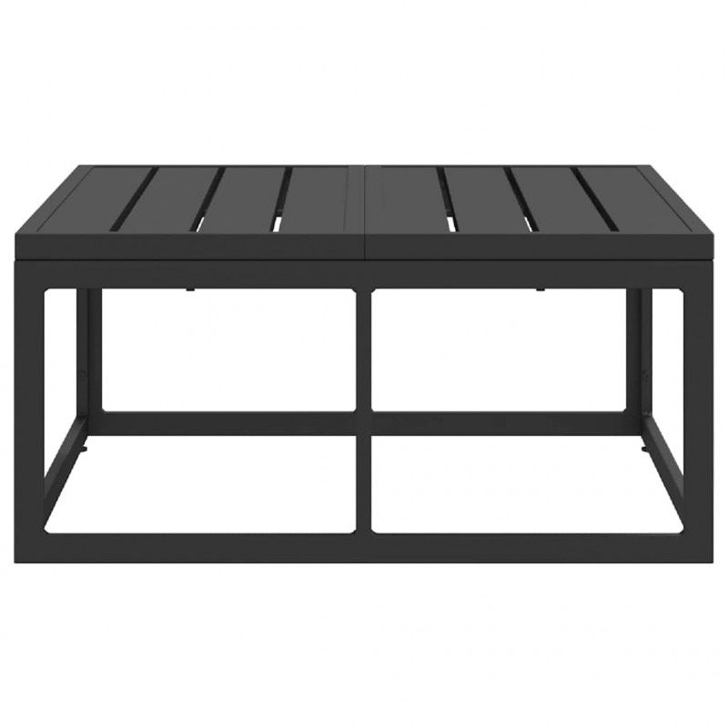 Meble Ogrodowe Czarny 70 x 70 x32 cm Metal