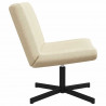 Fotel obrotowy Kremowy 63 x 75 x 76 cm tkanina