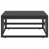 Meble Ogrodowe Czarny 70 x 70 x32 cm Metal
