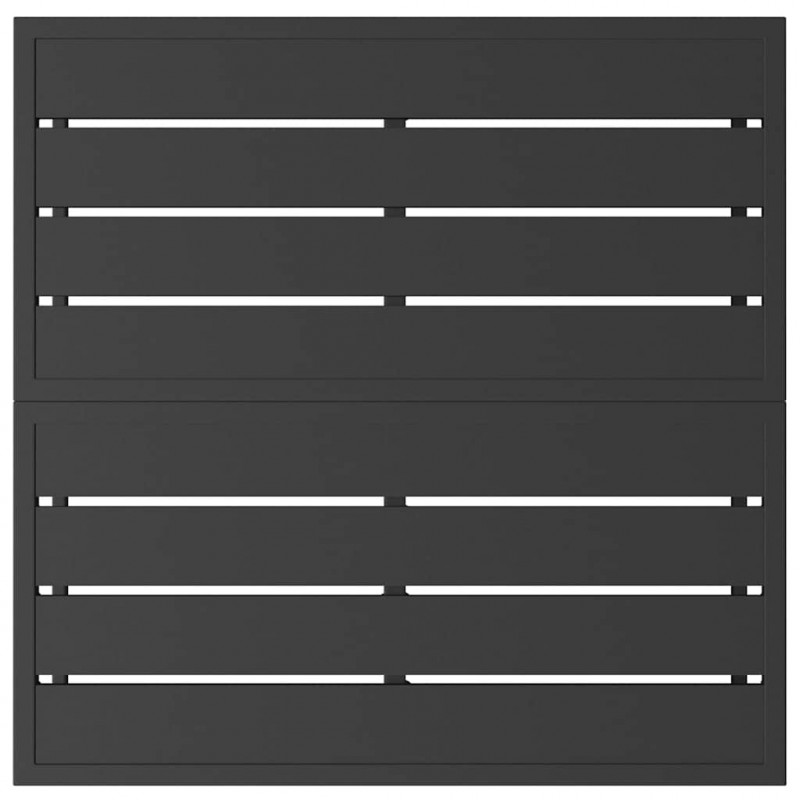 Meble Ogrodowe Czarny 70 x 70 x32 cm Metal